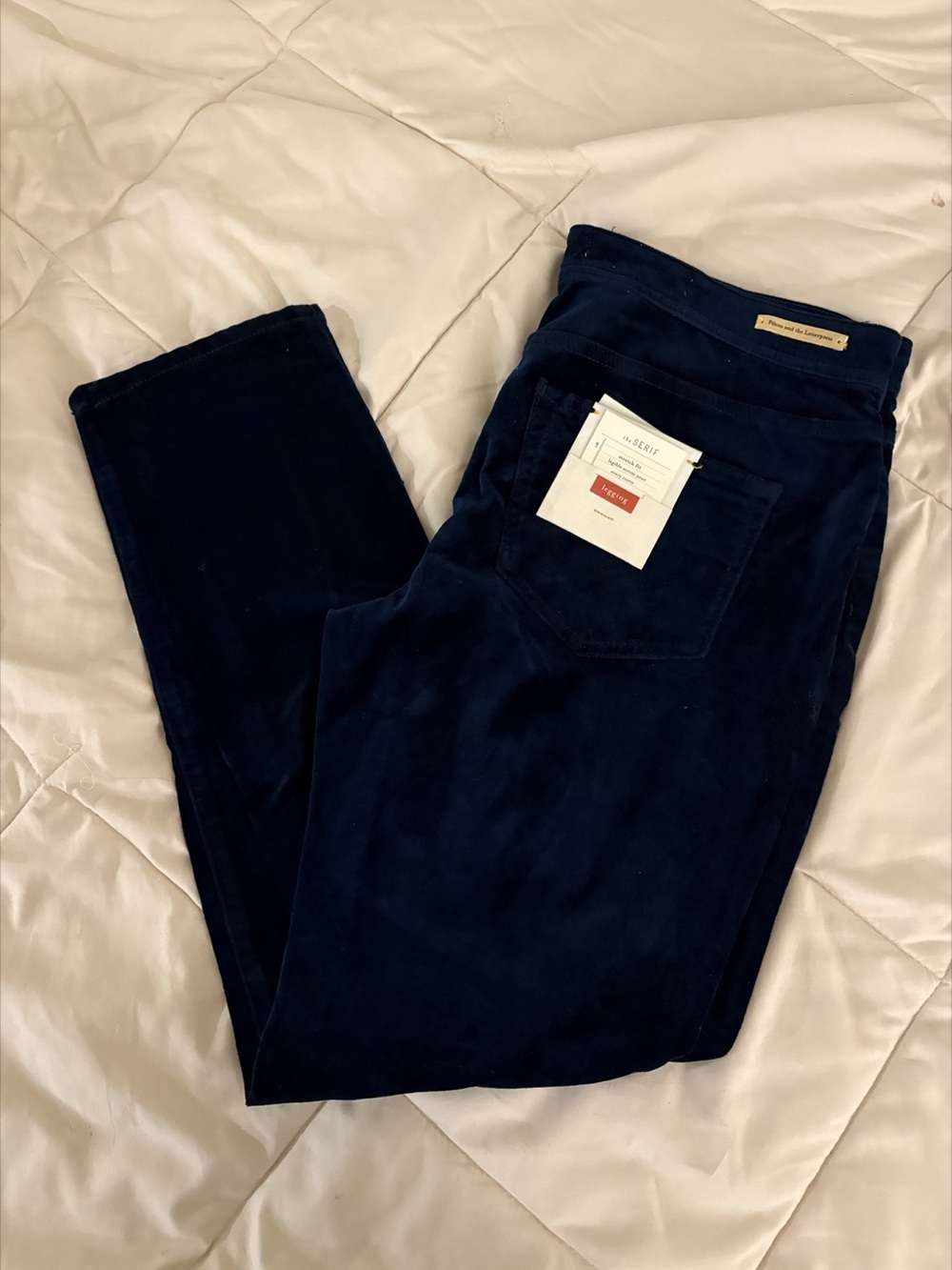 Anthropologie Pilcro and the Letterpress Velvet Skinny Jeans